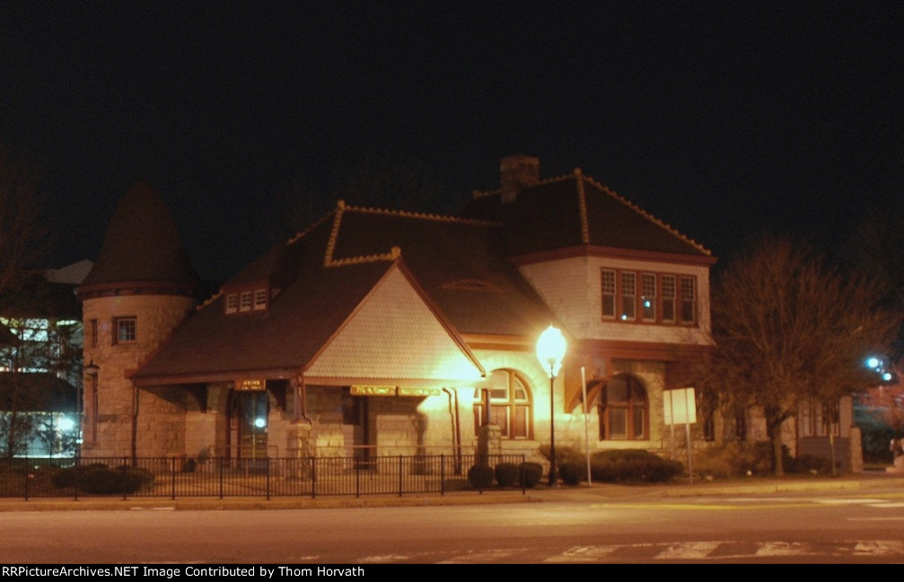 This well-maintained station is still currently used as an office